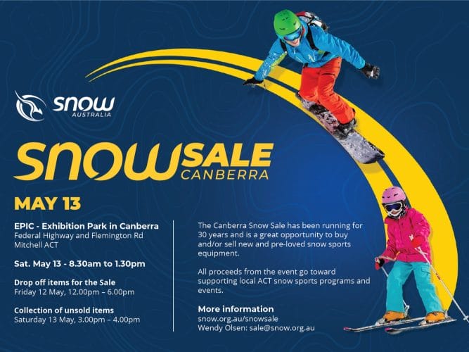 Canberra Snow Sale 13 May 2023 – EPIC